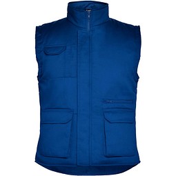 Almanzor Vielseitige Thermo Arbeitsweste mit hohem Kragen, royalblau, L