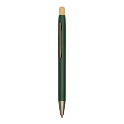 Aluminium-Kugelschreiber BAMBOO PUSHER,grün