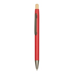 Aluminium-Kugelschreiber BAMBOO PUSHER,rot