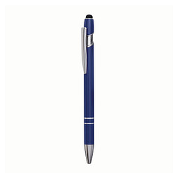 Metall-Touch-Kugelschreiber blau metallic