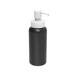 Aluminiumseifenspender Deluxe, schwarz/weiß