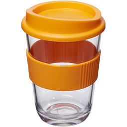 Americano® Cortado Kaffeebecher mit Schutzring, 300 ml, orange