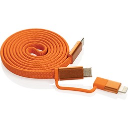 Arc ultradünnes 60W 2-in-1 Magnetkabel, orange