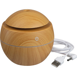 Aroma Luftbefeuchter mit farbwechsendem LED Licht, braun