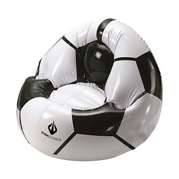 Aufblasbarer Fußballsessel Big weiß/schwarz