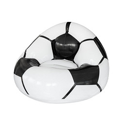 Aufblasbarer Fußballsessel Coach, schwarz