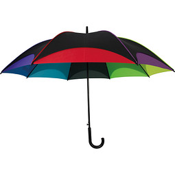 Automatik-Regenschirm in Regenbogefarben, ---