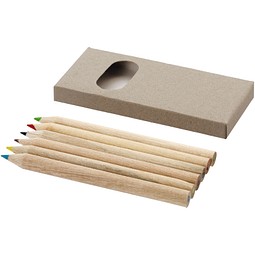 Ayola 6-teiliges Buntstiftset, natur