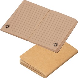 B7 Notizbuch aus recyceltem Papier, beige