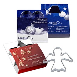 Backförmchen Single-Pack, Weihnachten, Engel, 1-seit. Druck