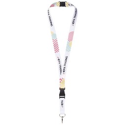Balta Sublimation Lanyard mit Schnapp- und Sicherheitsverschluss, schwarz, 25mm