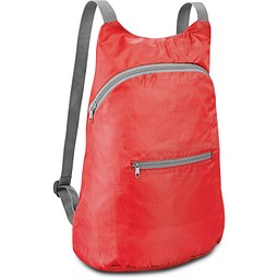 BARCELONA. Faltbarer Rucksack aus 210D Ripstop Polyester, Rot