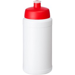 Baseline® Plus 500 ml Flasche mit Sportdeckel, weiß/rot