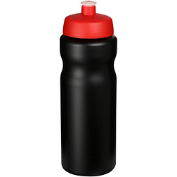 Baseline Plus Sportflasche, 650 ml, schwarz,rot