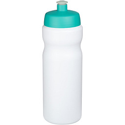 Baseline Plus Sportflasche, 650 ml, weiss,aquablau