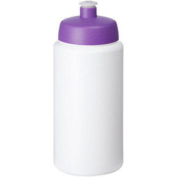 Baseline Plus grip Sportflasche mit Sportdeckel, 500 ml, weiss,lila