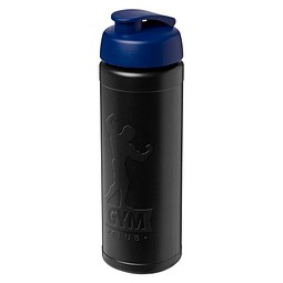 Baseline Rise 750 ml Sportflasche mit Klappdeckel, schwarz / blau