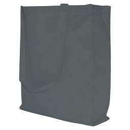 Baumwoll-Shopper Einkaufstasche, stahlgrau