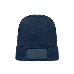 Beanie RPET-Polyester CAPNIT, Marineblau
