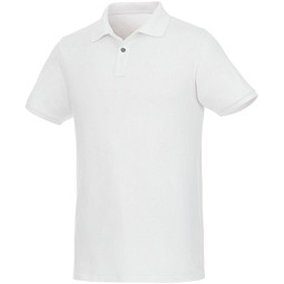 ELEVATE Herren Kurzarm Poloshirt Beryl aus Bio-Recyclingmaterial, weiß, XXL