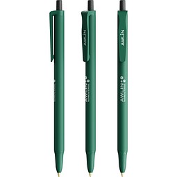 BIC® Clic Stic Softfeel Kugelschreiber Dunkelgrün Blaue Tinte