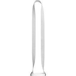 BOLTON. Lanyard SUBLIMATION Long II (20 mm) Duo mit Silikon-Becherhalter, 301 - Weiß