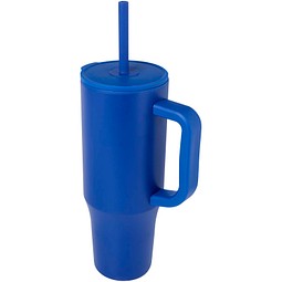 Brady 900 ml RCS-zertifizierter Isolierbecher mit Silikon Trinkhalm, royalblau