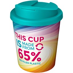 Brite-Americano Espresso Eco auslaufsicherer Isolierbecher, 250 ml, aquablau