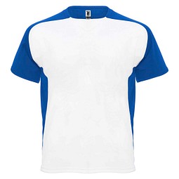 Bugatti Sport T-Shirt für Kinder, weiß / royalblau, 4