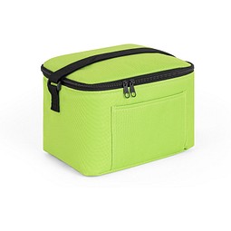 CANCUN. Kühltasche aus recyceltem 600D-Polyester mit verstellbarem Gurtband 7 L, Hellgrün