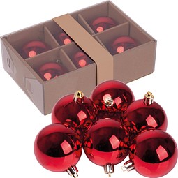 Christbaumkugelset Lillehammer,rot