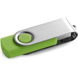 CLAUDIUS 4GB. USB-Stick 4 GB mit Metallclip, Hellgrün