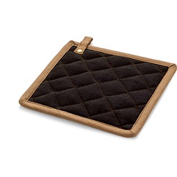 CLOVES. Topflappen für Küchentöpfe aus Baumwollgewebe (275 g/m²), Schwarz
