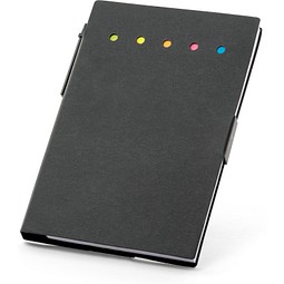 COOPER. Haftnotizblock, 6 farbigen Sätzen, Schwarz