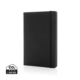 Craftstone A5 Notizbuch aus recycelt. Kraft- und Steinpapier, schwarz