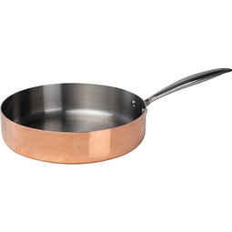 CrisMa Induktionsbratpfanne mit hohem Rand , kupfer
