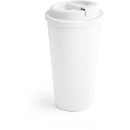 CUPPARI. Reisebecher aus PP, Weiß