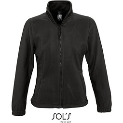 Damen Fleecejacke North, L, Black