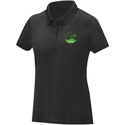 Deimos Poloshirt cool fit mit Kurzärmeln für Damen, schwarz, 3XL