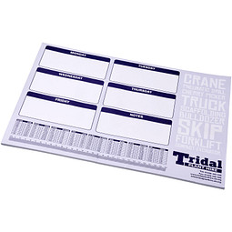 Desk-Mate® A2 Notizblock, 50 Blatt, weiß