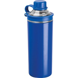 Doppelwandige Edelstahlflasche Monza,blau