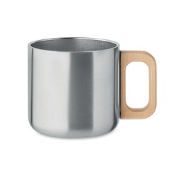 Doppelwandiger Becher 350 ml ACERO, Mattsilber