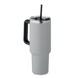 Doppelwandiger Trinkbecher SUMA, Grau