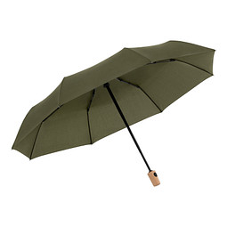 Saalfrank Doppler Unisex Dunkelgrün Doppler® Auf-Zu-Automatik-Taschenschirm Mit Holzgriff, Deep Olive