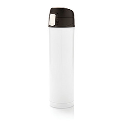 XD COLLECTION Vakuum Flasche Easy Lock, 450 ml, weiß/schwarz