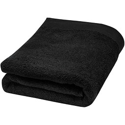Ellie 550 g/m2 Baumwollhandtuch 70 x 140 cm, schwarz