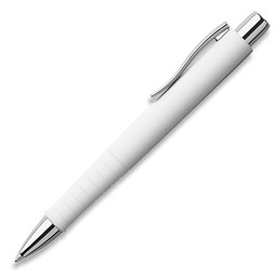 FABER-CASTELL Kugelschreiber Poly Ball, weiß/silber
