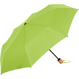 FARE® Mini-Taschenschirm ÖkoBrella, Holzgriff, limette