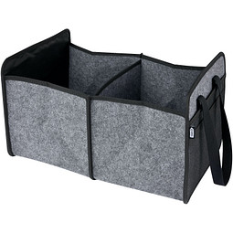 Felta faltbarer Auto-Organizer aus GRS-recyceltem Filz, mittelgrau