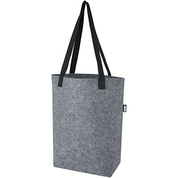 Felta Tragetasche aus GRS-recyceltem Filz mit breitem Boden 12 L, mittelgrau